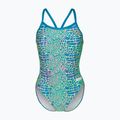 Strój pływacki jednoczęściowy damski arena Snake Skin Challenge blue cosmo multi/blue cosmo