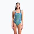 Strój pływacki jednoczęściowy damski arena Snake Skin Challenge blue cosmo multi/blue cosmo 5
