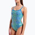 Strój pływacki jednoczęściowy damski arena Snake Skin Challenge blue cosmo multi/blue cosmo 8