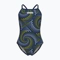 Strój kąpielowy jednoczęściowy dziecięcy arena Fireflow Lightdrop Back navy/team navy yellow