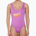 Strój pływacki jednoczęściowy damski Nike Multi Logo U-Back fuchsia dream 4