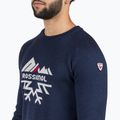 Sweter męski Rossignol Jacquard Crew Neck dark navy 4