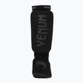 Ochraniacze piszczeli i stóp Venum Kontact Shin Guards black/black 4