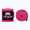 Bandaże bokserskie Venum Kontact 450 cm neon pink