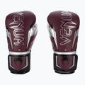 Rękawice bokserskie Venum Elite Evo burgundy/silver