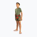 Spodenki treningowe dziecięce Venum Inferno Kids Muay Thai army green/orange 2