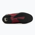 Buty bokserskie Venum Elite Boxing wine lees/silver logo 4