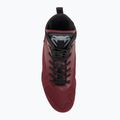 Buty bokserskie Venum Elite Boxing wine lees/silver logo 5