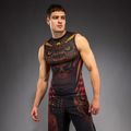 Rashguard męski Venum Quetzal Fury Sleeveless Rashguard black/fury red/tangerine 3