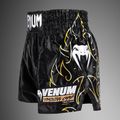 Spodenki treningowe męskie Venum VTC Flames Muay Thai black/gold 3