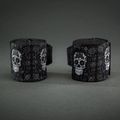 Bandaże bokserskie Venum Santa Muerte Handwraps 450 cm black/white 2