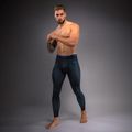 Legginsy treningowe męskie Venum Thunder Dragon Spats Black/Royal Blue 2