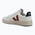 Buty męskie VEJA V-12 Leather white/marsala/nautico 3
