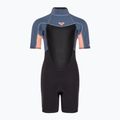 Pianka do pływania dziecięca ROXY 2/2 mm Prologue Back Zip Springsuit Flock cloud black/ powderdgrey/ sunglow 2