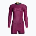 Pianka do pływania damska ROXY 2/2 mm Syncro Back Zip Springsuit Qlock jet gry/coral flme/temple gold 4