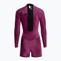 Pianka do pływania damska ROXY 2/2 mm Syncro Back Zip Springsuit Qlock jet gry/coral flme/temple gold 5