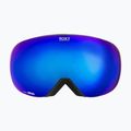 Gogle snowboardowe damskie ROXY Popscreen Cluxe true black akio/sonar ml revo blue 5