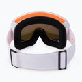 Gogle snowboardowe damskie ROXY Feenity Color Luxe bright white/sonar ml revo red 3