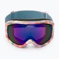Gogle snowboardowe damskie ROXY Sunset ART stone blue jorja/amber rose ml blue 2
