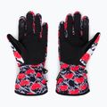Rękawice snowboardowe damskie ROXY Cynthia Rowley true black/white/red 3
