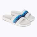 Klapki męskie Quiksilver Rivi Wordmark Slide white/white/blue 5