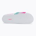 Klapki dziecięce ROXY Slippy Neo G white/crazy pink/turquoise 4