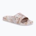 Klapki damskie ROXY Slippy Printed white/tan
