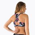 Góra od stroju kąpielowego ROXY Active Crop Top anthracite/floral flow 3