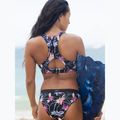 Dół od stroju kąpielowego ROXY Active anthracite/floral flow 7