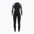 Pianka do pływania damska ROXY 4/3 mm Elite Chest Zip GBS true black/black flowers