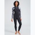 Pianka do pływania damska ROXY 4/3 mm Elite Chest Zip GBS true black/black flowers 10