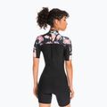 Pianka do pływania damska ROXY 2 mm Swell Series Back Zip Springsuit Qlock anthracite paradise found s 3