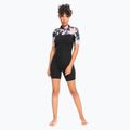 Pianka do pływania damska ROXY 2 mm Swell Series Back Zip Springsuit Qlock anthracite paradise found s 2