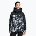 Kurtka snowboardowa damska ROXY Jetty Block true black black flowers