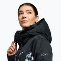 Kurtka snowboardowa damska ROXY Jetty Block true black black flowers 5