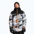 Kurtka snowboardowa męska Quiksilver Morton shocking orange paint the moun