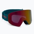 Gogle snowboardowe VonZipper Encore pacific satin/wildlife black-fire chrome
