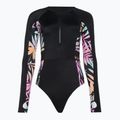 Strój kąpielowy jednoczęściowy damski ROXY Active Onesie anthracite zebra jungle