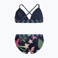 Strój kąpielowy dwuczęściowy dziecięcy ROXY Vacay For Life Athletic Set mood indigo alma swim 2