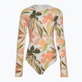Strój kąpielowy jednoczęściowy damski ROXY Print Mix Solid bright white subtly salty flat