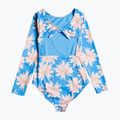 Strój kąpielowy jednoczęściowy dziecięcy ROXY Ocean Treasure azure blue palm island rg 2