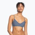 Góra od stroju kąpielowego ROXY Into The Sun Athletic Triangle mood indigo novela stripe vert 2