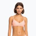 Góra od stroju kąpielowego ROXY Into The Sun Athletic Triangle papaya punch novelta stripe h 4