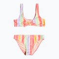 Strój kąpielowy dwuczęściowy dziecięcy ROXY Ocean Treasure Bralette Set sunkissed coral salty sunset 5