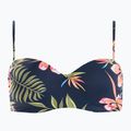 Góra od stroju kąpielowego ROXY Into The Sun Mold Bandeau mood indigo tropical depht