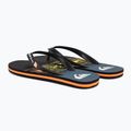 Japonki męskie Quiksilver Molokai Wordblock black/black/orange 3