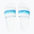 Klapki męskie Quiksilver Rivi Wordmark Slide white/blue/blue 12