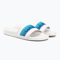 Klapki męskie Quiksilver Rivi Wordmark Slide white/blue/blue 4