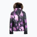 Kurtka snowboardowa damska ROXY Jet Ski Premium true black pansy pansy 9