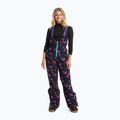 Spodnie snowboardowe damskie ROXY X Rowley Insulated Bib true black darkreds floral 4